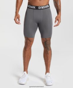 Gymshark Ireland J6J4BH1037 Gymshark Men Element Baselayer Shorts Silhouette Grey