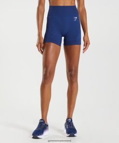 Gymshark Ireland J6J4BH104 Gymshark Women Vital Seamless 2.0 Shorts Stellar Blue Marl