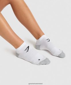 Gymshark Ireland J6J4BH1106 Gymshark Unisex Ankle Performance Socks White