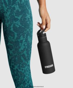 Gymshark Ireland J6J4BH1115 Gymshark Unisex Flip Straw Water Bottle Black