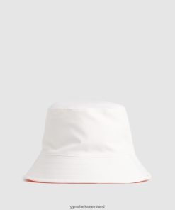 Gymshark Ireland J6J4BH1139 Gymshark Unisex Reversible Bucket Hat White/Orange/Peach