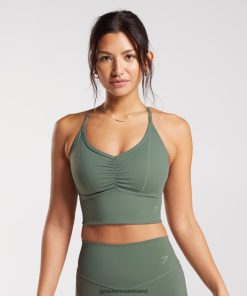 Gymshark Ireland J6J4BH123 Gymshark Women Elevate Longline Sports Bra Willow Green