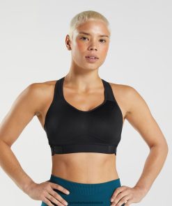 Gymshark Ireland J6J4BH147 Gymshark Women Racerback High Support Sports Bra Black