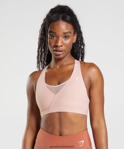Gymshark Ireland J6J4BH156 Gymshark Women Crossover Sports Bra Scandi Pink