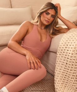 Gymshark Ireland J6J4BH201 Gymshark Women Whitney Longline Bra Canyon Red