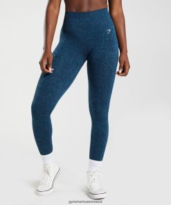 Gymshark Ireland J6J4BH316 Gymshark Women Adapt Animal Seamless Leggings Wild | Navy