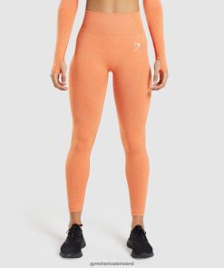 Gymshark Ireland J6J4BH319 Gymshark Women Vital Seamless 2.0 Leggings Apricot Orange Marl