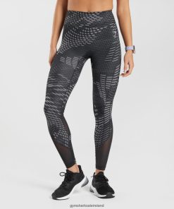 Gymshark Ireland J6J4BH328 Gymshark Women Sport Running Leggings Black Print