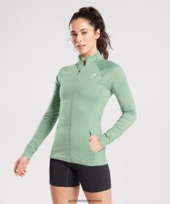 Gymshark Ireland J6J4BH344 Gymshark Women Training Zip Up Jacket Desert Sage Green