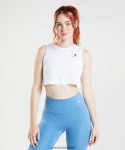 Gymshark Ireland J6J4BH475 Gymshark Women Training Crop tank White