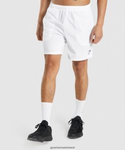 Gymshark Ireland J6J4BH518 Gymshark Men Arrival 7 Shorts White