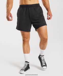 Gymshark Ireland J6J4BH524 Gymshark Men Power Washed 5 Shorts Black