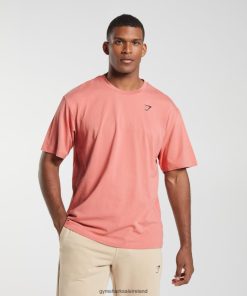 Gymshark Ireland J6J4BH569 Gymshark Men Essential Oversized T-Shirt Terracotta Pink