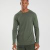 Gymshark Ireland J6J4BH647 Gymshark Men Retake Seamless Long Sleeve T-Shirt Core Olive