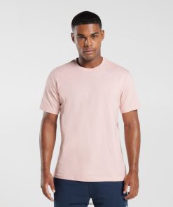 Gymshark Ireland J6J4BH680 Gymshark Men Crest T-Shirt Misty Pink