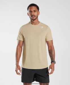 Gymshark Ireland J6J4BH785 Gymshark Men Arrival T-Shirt Toasted Brown
