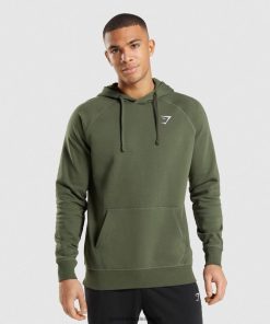 Gymshark Ireland J6J4BH806 Gymshark Men Crest Hoodie Core Olive