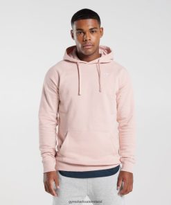 Gymshark Ireland J6J4BH812 Gymshark Men Crest Hoodie Misty Pink