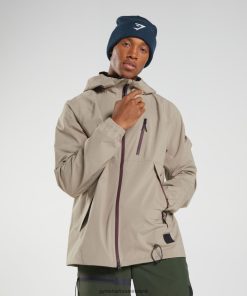 Gymshark Ireland J6J4BH833 Gymshark Men Retake Jacket Cement Brown