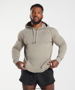 Gymshark Ireland J6J4BH854 Gymshark Men Legacy Hoodie Ecru Brown