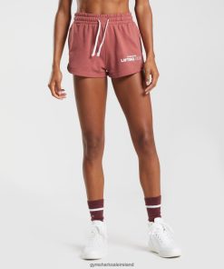 Gymshark Ireland J6J4BH86 Gymshark Women Social Club Shorts Rose Brown