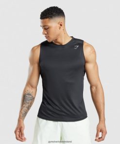 Gymshark Ireland J6J4BH920 Gymshark Men Speed Evolve Tank Black