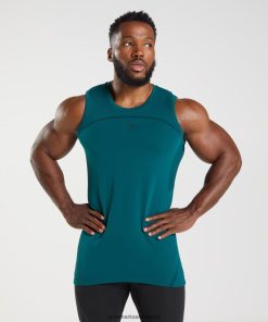 Gymshark Ireland J6J4BH926 Gymshark Men 315 Seamless Tank Winter Teal/Black