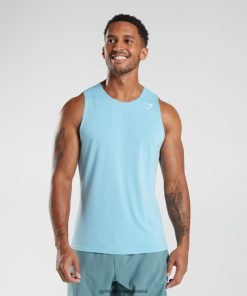 Gymshark Ireland J6J4BH965 Gymshark Men Arrival Tank Iceberg Blue