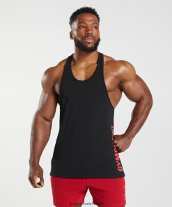 Gymshark Ireland J6J4BH980 Gymshark Men Slice Stringer Black