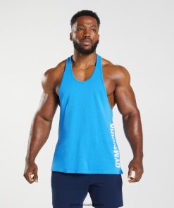 Gymshark Ireland J6J4BH992 Gymshark Men Slice Stringer Electric Blue