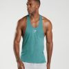 Gymshark Ireland J6J4BH995 Gymshark Men React Stringer Slate Blue