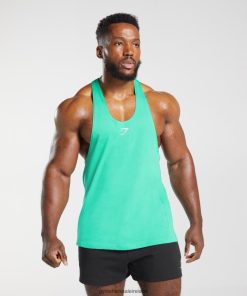 Gymshark Ireland J6J4BH998 Gymshark Men React Stringer Tropic Green