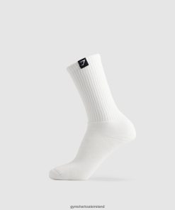 Gymshark Sale Ireland J6J4BH1093 Gymshark Unisex Premium Combed Cotton Single White