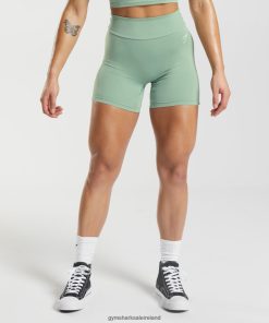 Gymshark Sale Ireland J6J4BH10 Gymshark Women GS Power Original Tight Shorts Desert Sage Green