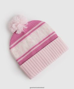 Gymshark Sale Ireland J6J4BH1147 Gymshark Unisex Pom Beanie Blossom Pink/Sweet Pink/White
