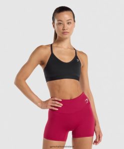 Gymshark Sale Ireland J6J4BH206 Gymshark Women V Neck Sports Bra Black