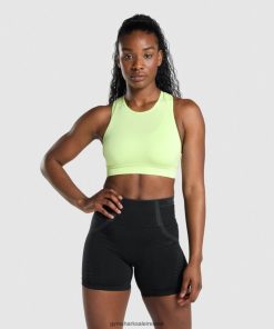 Gymshark Sale Ireland J6J4BH230 Gymshark Women Apex Seamless Sports Bra Green/Light Green