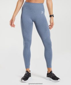 Gymshark Sale Ireland J6J4BH276 Gymshark Women Vital Seamless 2.0 Leggings Evening Blue Marl