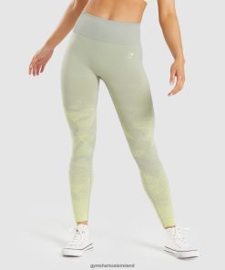Gymshark Sale Ireland J6J4BH312 Gymshark Women Adapt Ombre Seamless Leggings Triangle |Taupe Grey Print