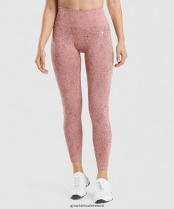 Gymshark Sale Ireland J6J4BH321 Gymshark Women Adapt Fleck Seamless Leggings Mineral | Paige Pink