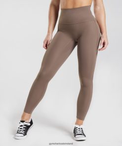 Gymshark Sale Ireland J6J4BH339 Gymshark Women Legacy Leggings Truffle Brown