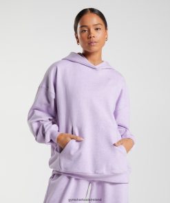 Gymshark Sale Ireland J6J4BH358 Gymshark Women Rest Day Sweats Hoodie Aura Lilac Marl