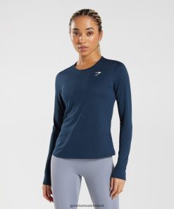 Gymshark Sale Ireland J6J4BH416 Gymshark Women Training Long Sleeve Top Navy