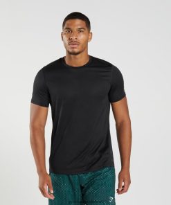 Gymshark Sale Ireland J6J4BH583 Gymshark Men Sport T-Shirt Black/Black Marl