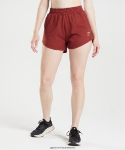 Gymshark Sale Ireland J6J4BH64 Gymshark Women Training Sweat Shorts Rosewood Red