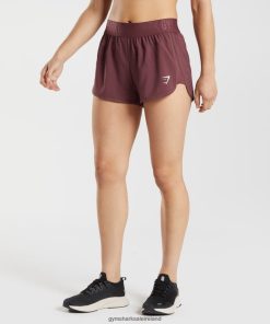 Gymshark Sale Ireland J6J4BH76 Gymshark Women Training Loose Fit Shorts Cherry Brown