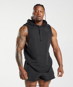 Gymshark Sale Ireland J6J4BH847 Gymshark Men Legacy Drop Arm Hoodie Black