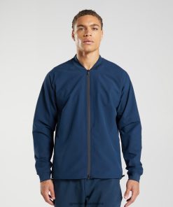 Gymshark Sale Ireland J6J4BH859 Gymshark Men Studio Jacket Navy