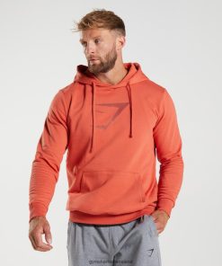 Gymshark Sale Ireland J6J4BH865 Gymshark Men Sharkhead Infill Hoodie Storm Red