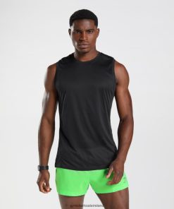 Gymshark Sale Ireland J6J4BH925 Gymshark Men Sport Tank Black/Black Marl